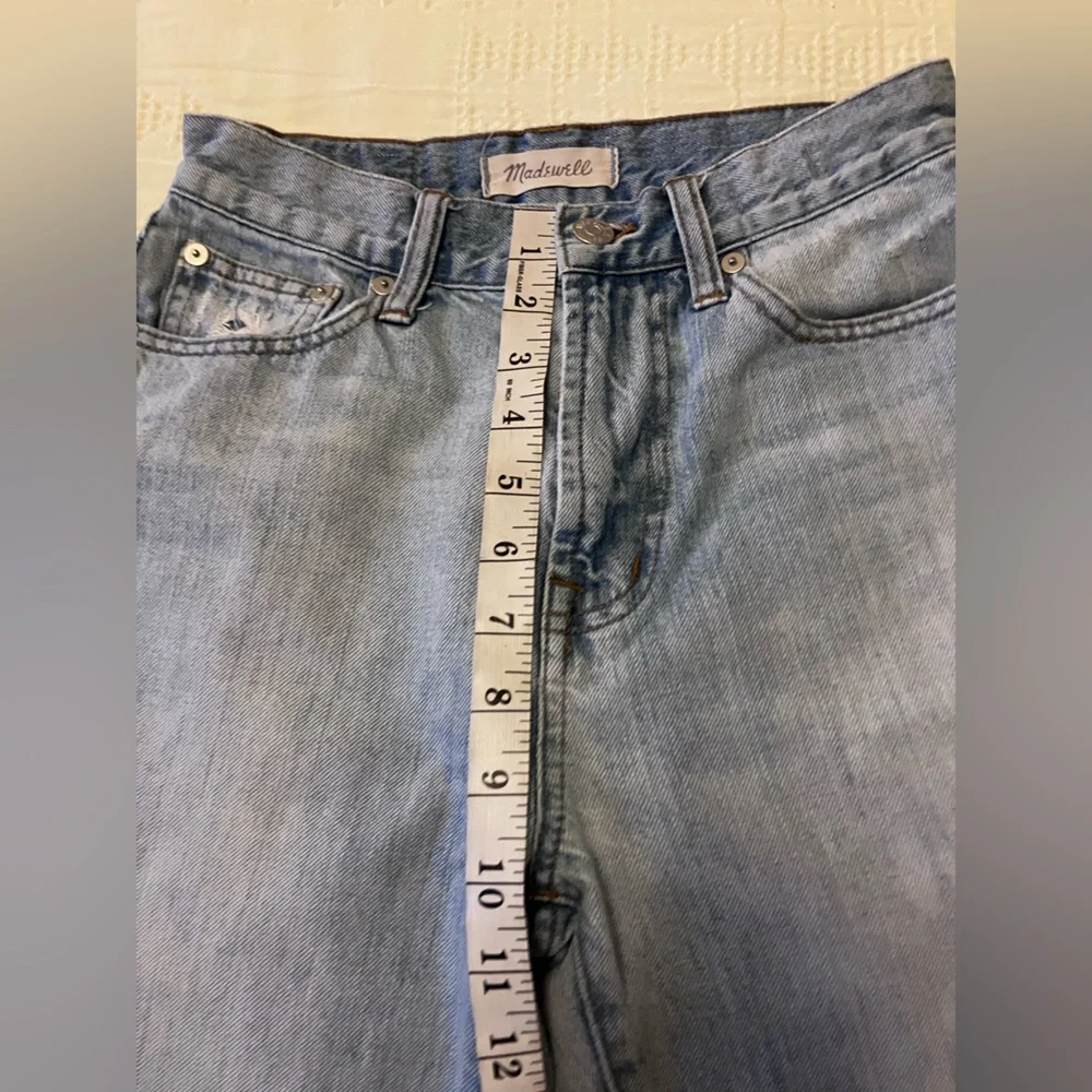MADEWELL The Perfect Summer Jean Light Wash Straight Leg Denim Size 24 - Picture 8 of 12